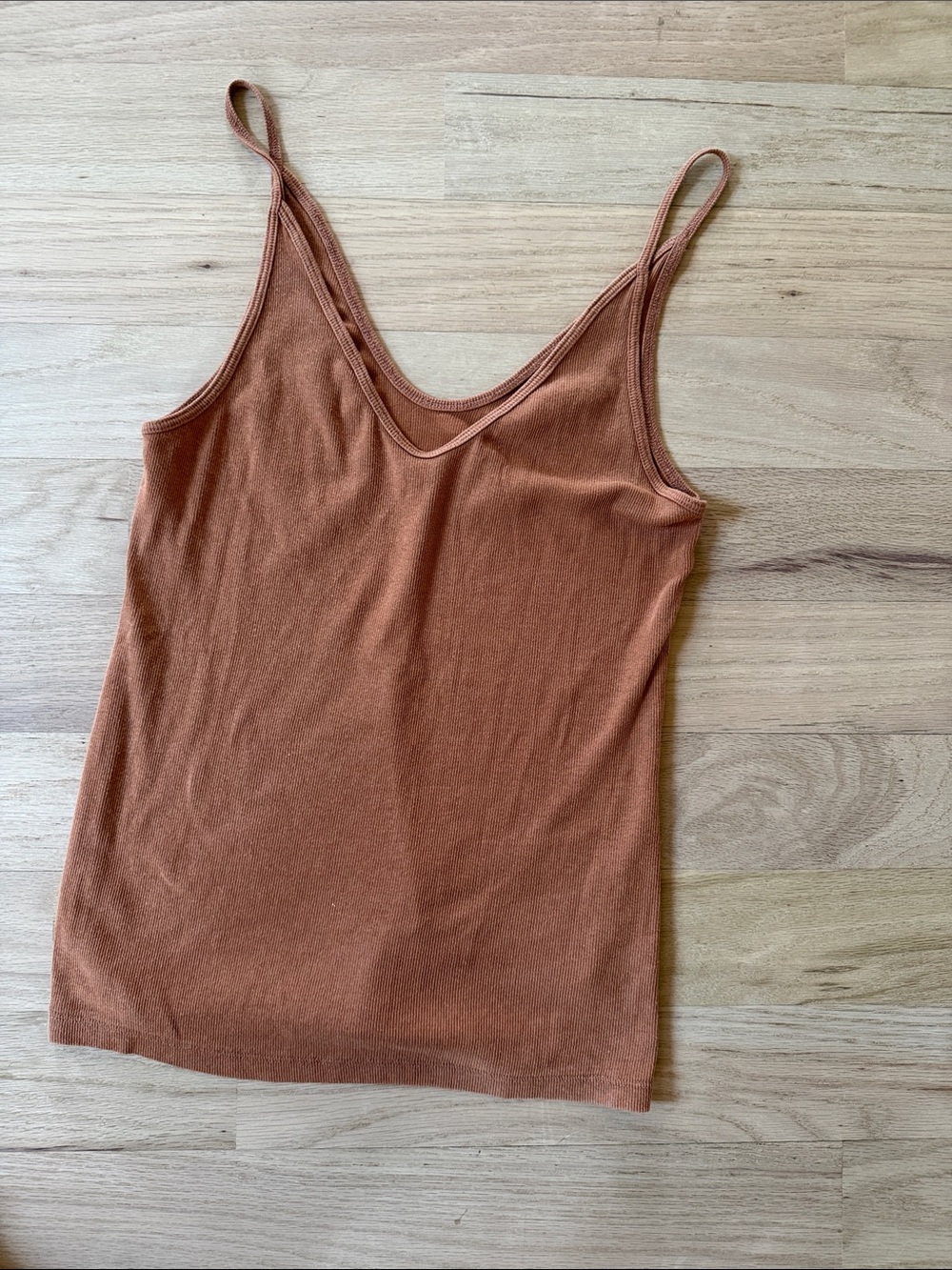 Universal Thread Rust-Colored Spaghetti Strap V-Neck Camisole